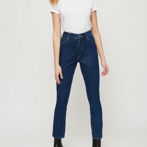 Dynamite Ultra high waist jeans in dark blue